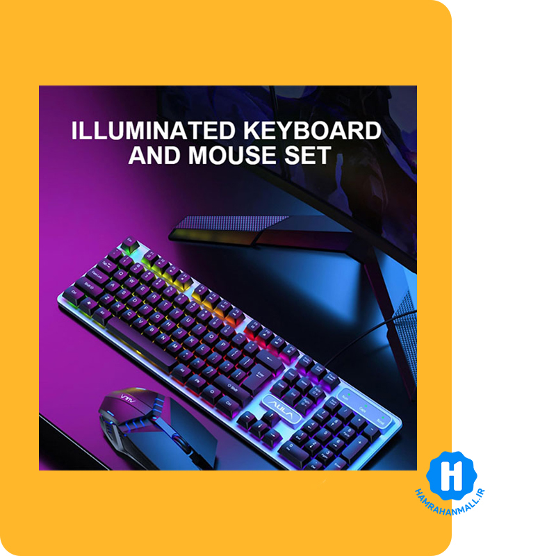 کیبورد و ماوس گیمینگ آئولا مدل F3061