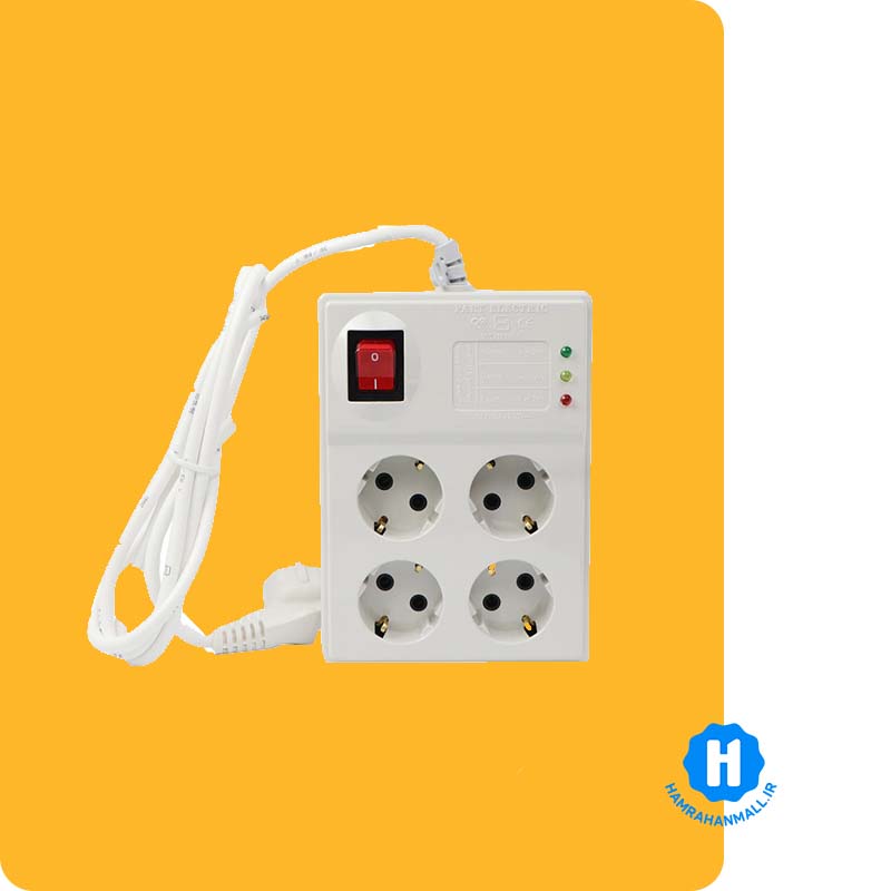 محافظ برق 4 خانه آیبک با کابل 1.8 متری