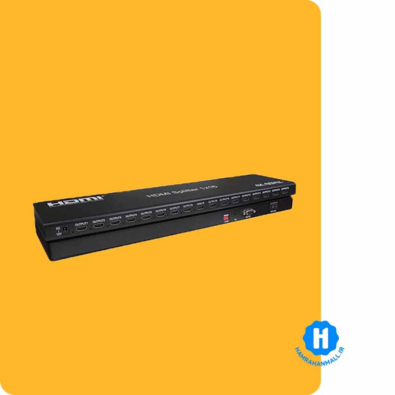اسپلیتر ۱۶ پورت HDMI کی نت مدل K-SPHD2016