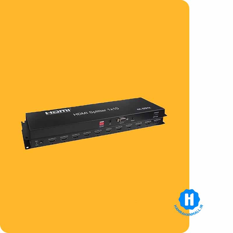 اسپلیتر ۱۰ پورت HDMI کی نت مدل K-SPHD2010