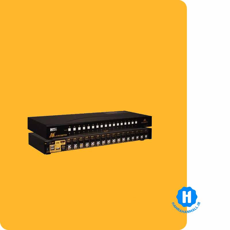 سوییچ 16 پورت HDMI KVM کی نت پلاس مدل KP-SWKH416