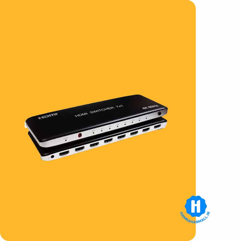 سوئیچ 7 پورت HDMI با رزولوشن 4K و ریموت کنترل کی نت K-SWHD2007