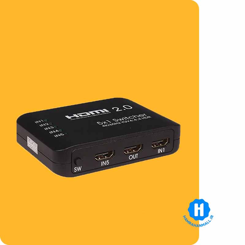 سوئیچ 5 پورت HDMI کی نت پلاس مدل KP-SWHD2005
