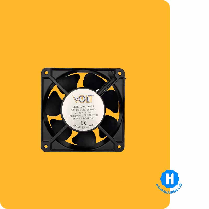 فن 220 ولت 12×12 مدل Volt Sleeve Bearing