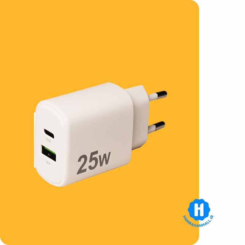 شارژر دیواری 25w کی نت مدل K-WCUAUC25W