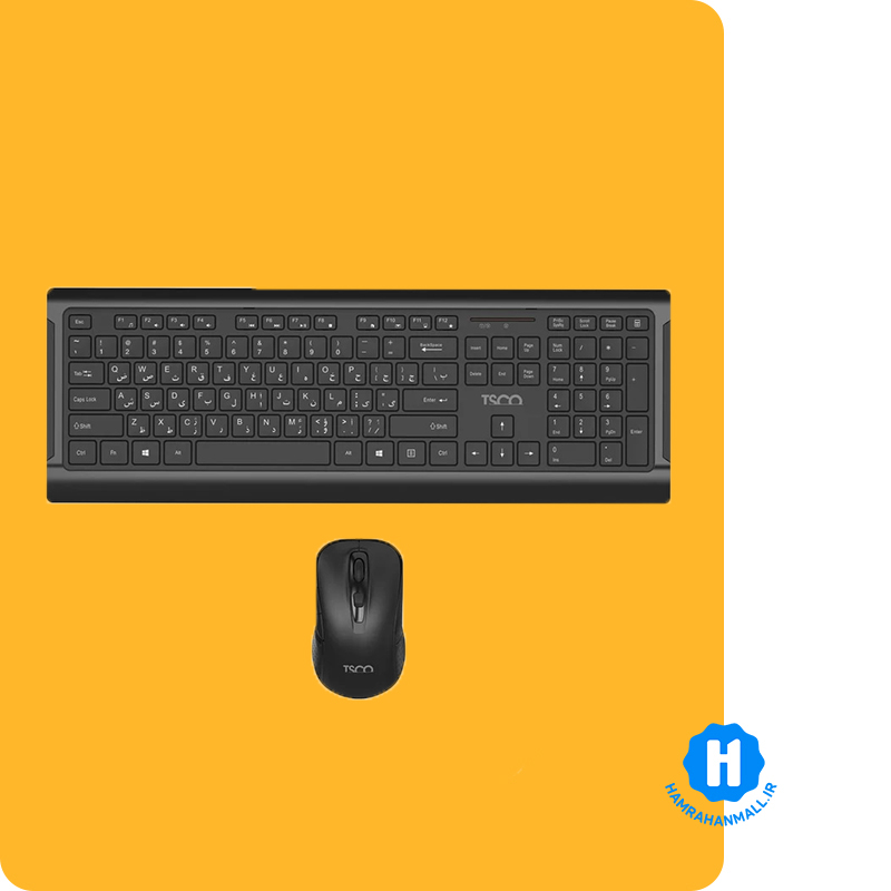ماوس و کیبورد تسکو مدل TKM 7023W بی سیم