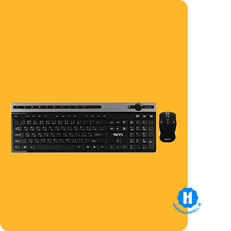 ماوس و کیبورد تسکو مدل TKM7106W بی سیم