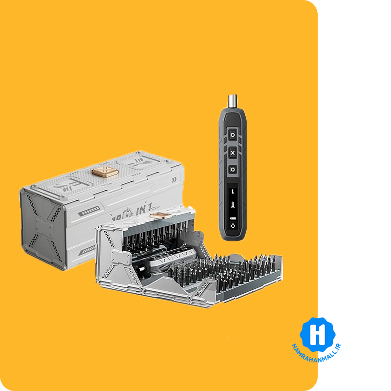 ست پیچ گوشتی برقی 162 تکه مدل 162Bits Electric برند Powerology