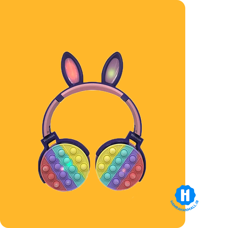 هدست بلوتوث RGB طرح خرگوش مدل ME-19