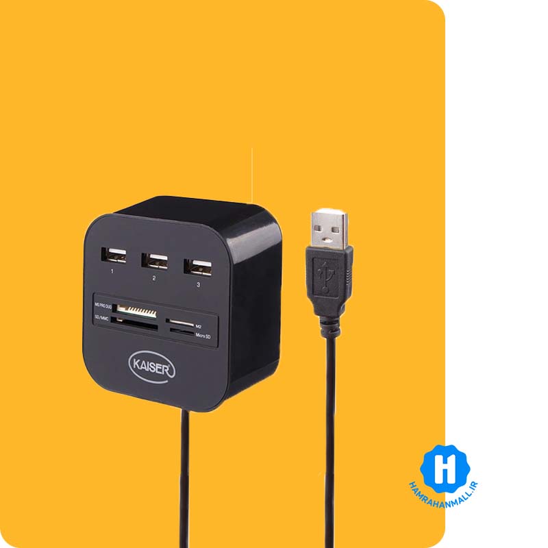 هاب USB و رم ریدر کایزر مدل KH-14