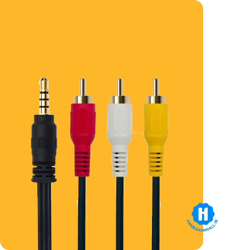 کابل 1 به 3 تبدیل AUX به TV
