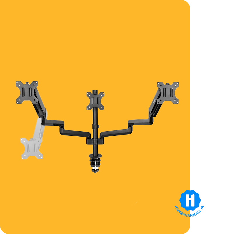 پایه نگهدارنده سه مانیتور ارگو مدل WLA020-BCT