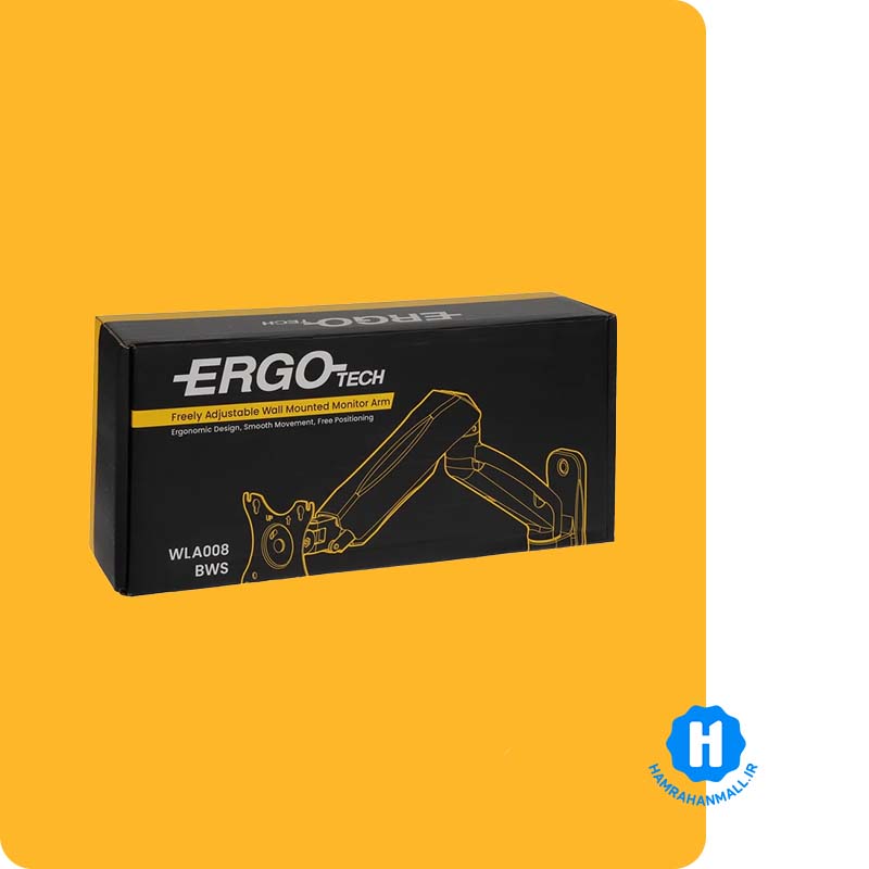 پایه نگهدارنده دیواری مانیتور ارگو مدل WLA008-BWS