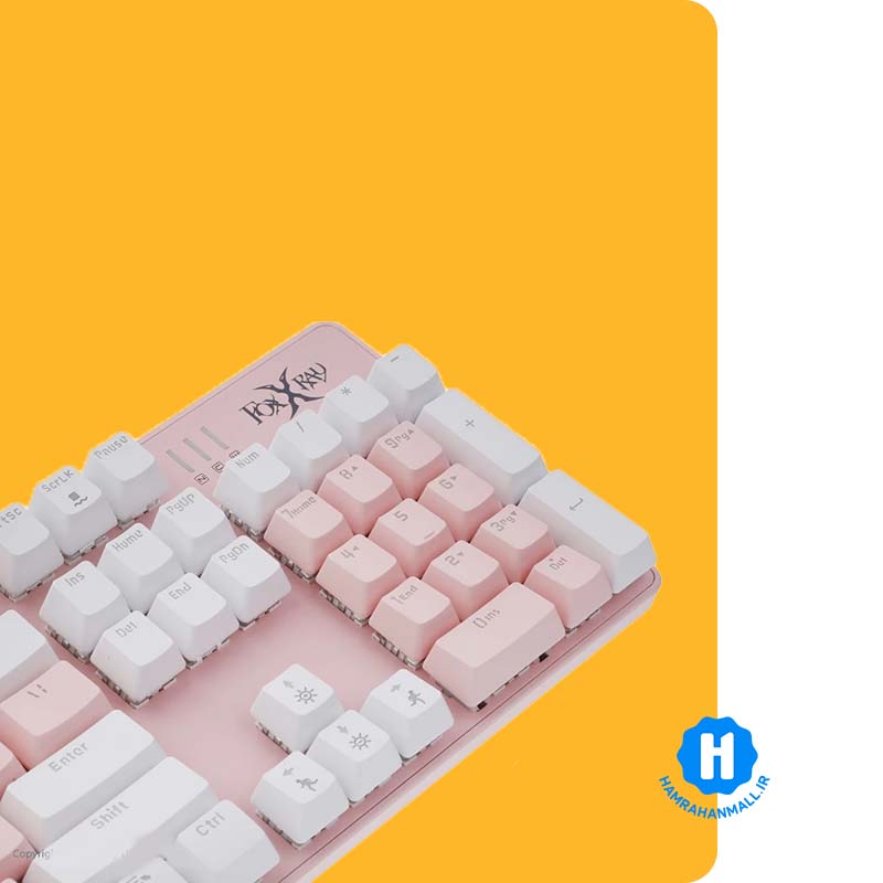 کیبورد مخصوص بازی فاکس ری مدل FXR-HKM-68