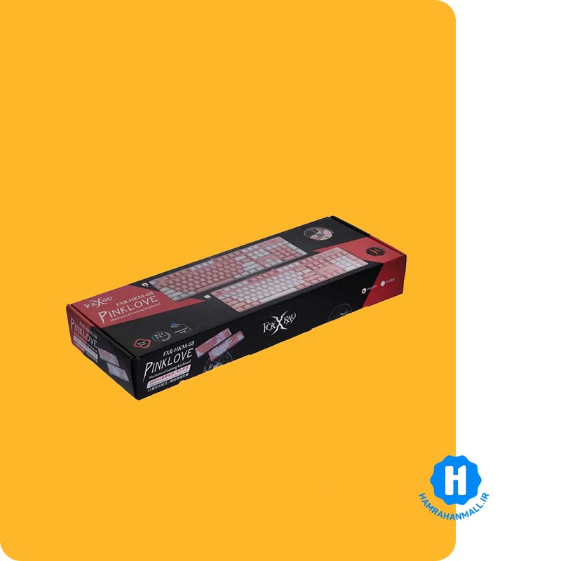 کیبورد مخصوص بازی فاکس ری مدل FXR-HKM-68