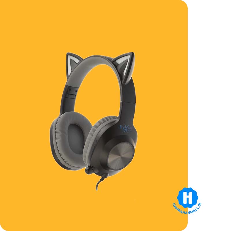 هدفون با سیم فاکس ری مدل FXR-BAL-62 رنگ مشکی