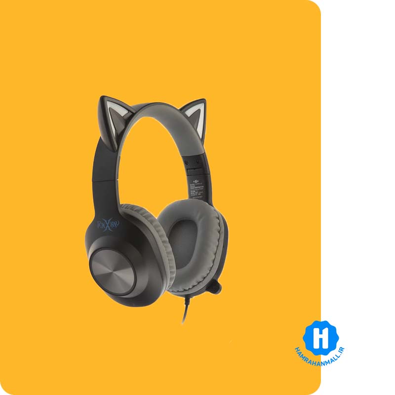 هدفون با سیم فاکس ری مدل FXR-BAL-62 رنگ مشکی