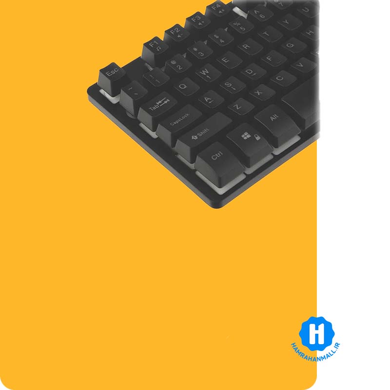 کیبورد باسیم گیمینگ فاکس ری مدل FXR-BKL-35