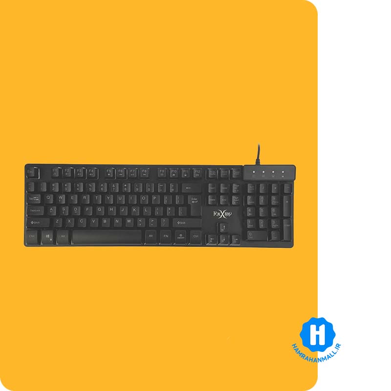 کیبورد باسیم گیمینگ فاکس ری مدل FXR-BKL-35