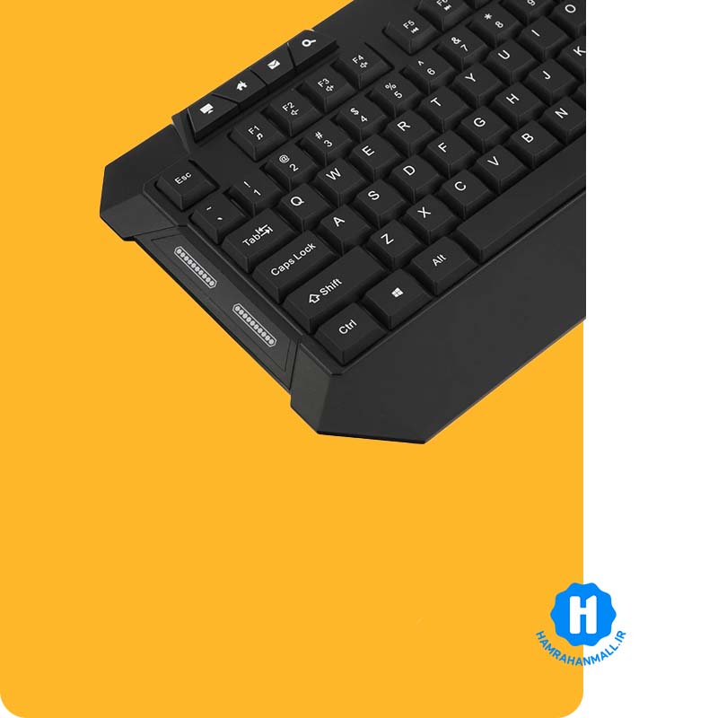 کیبورد باسیم گیمینگ فاکس ری مدل FXR-BKL-63