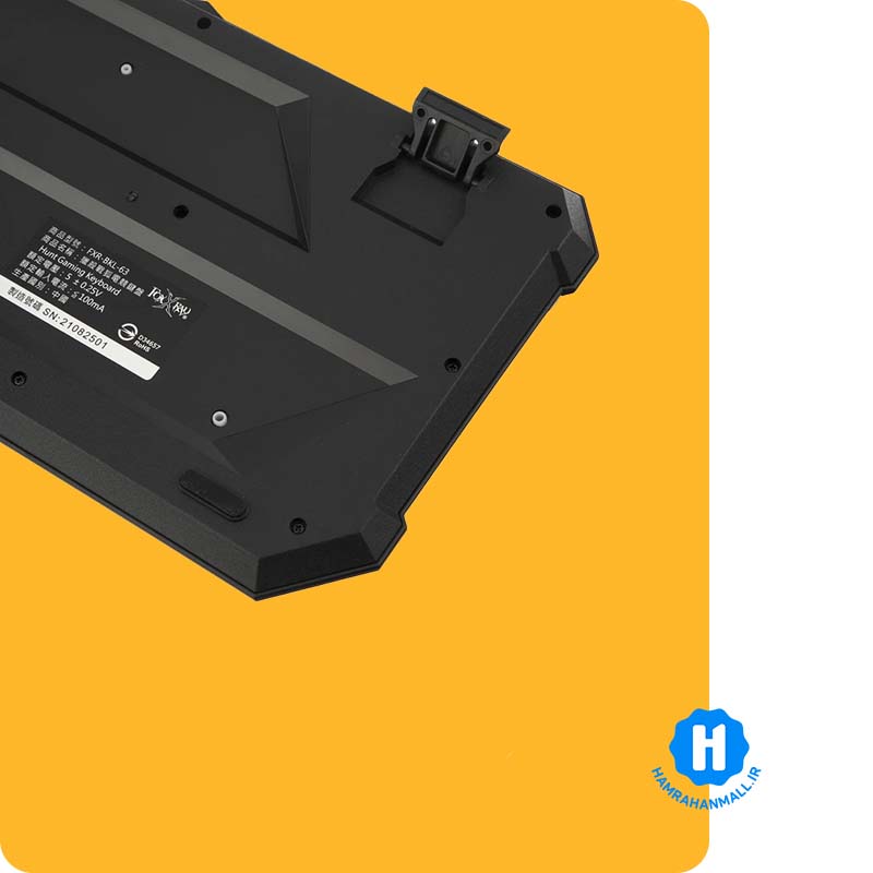 کیبورد باسیم گیمینگ فاکس ری مدل FXR-BKL-63