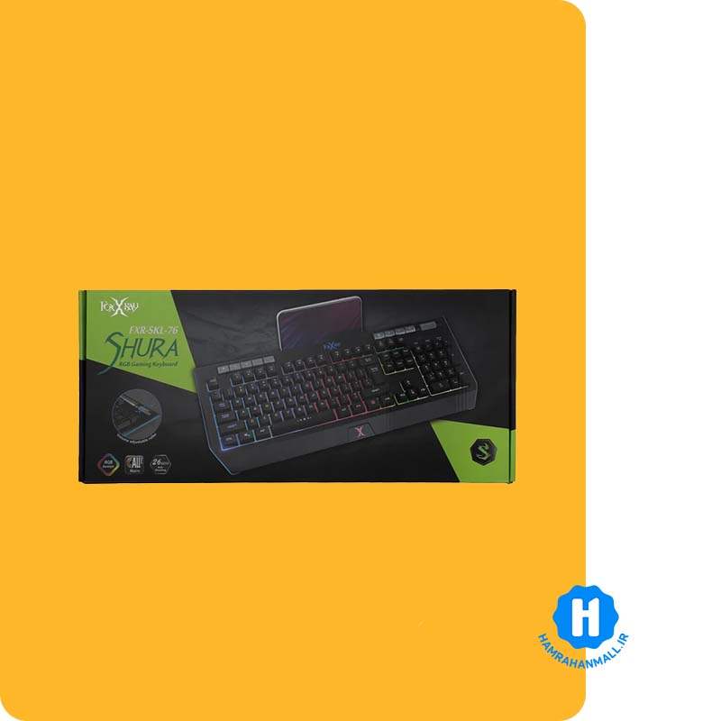 کیبورد گیمینگ فاکس ری مدل FXR-SKL-76