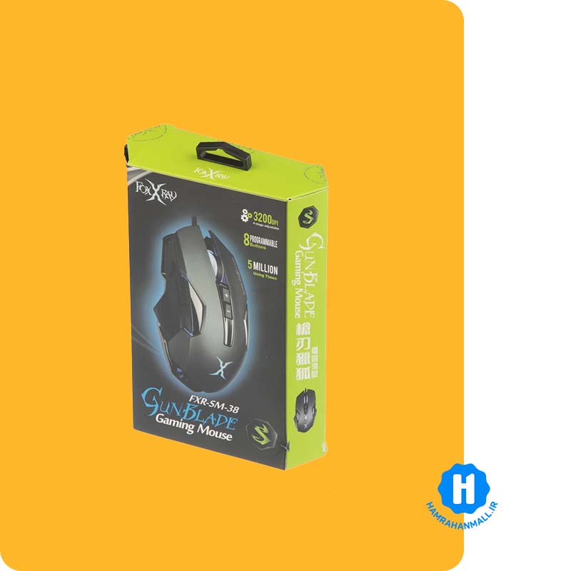 ماوس باسیم گیمینگ فاکس ری مدل FXR-SM-38