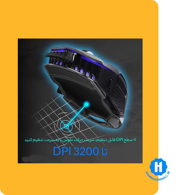 ماوس باسیم گیمینگ فاکس ری مدل FXR-SM-38