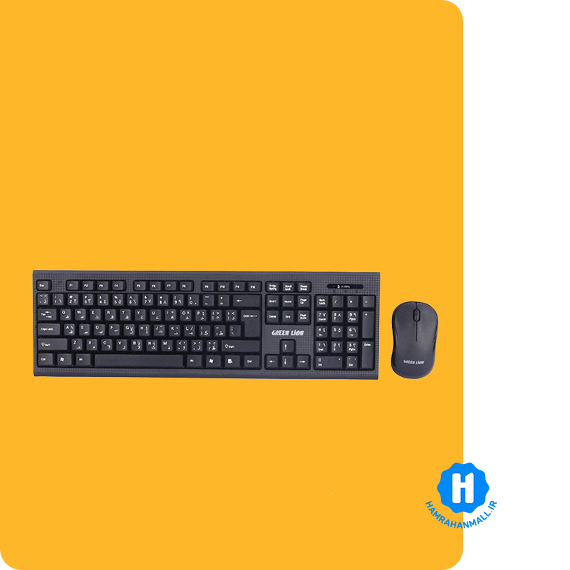 کیبورد و موس بی سیم گرین لاین GNWS24GKEYM