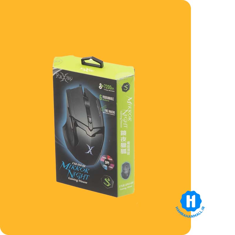 ماوس باسیم گیمینگ فاکس ری مدل FXR-SM-66