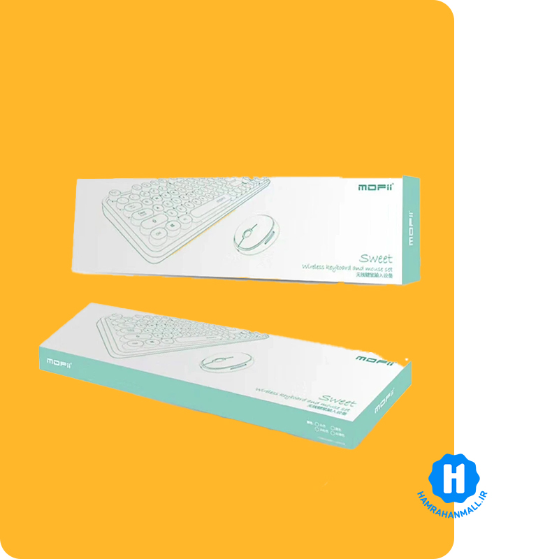 کیبورد و موس بی سیم مافی مدل SWEETE COLORFUL