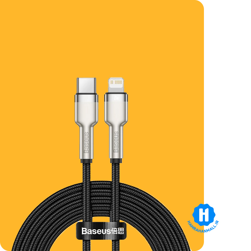 کابل تبدیل USB-C به لایتنینگ باسئوس مدل CATLJK-A01 طول 1 متر