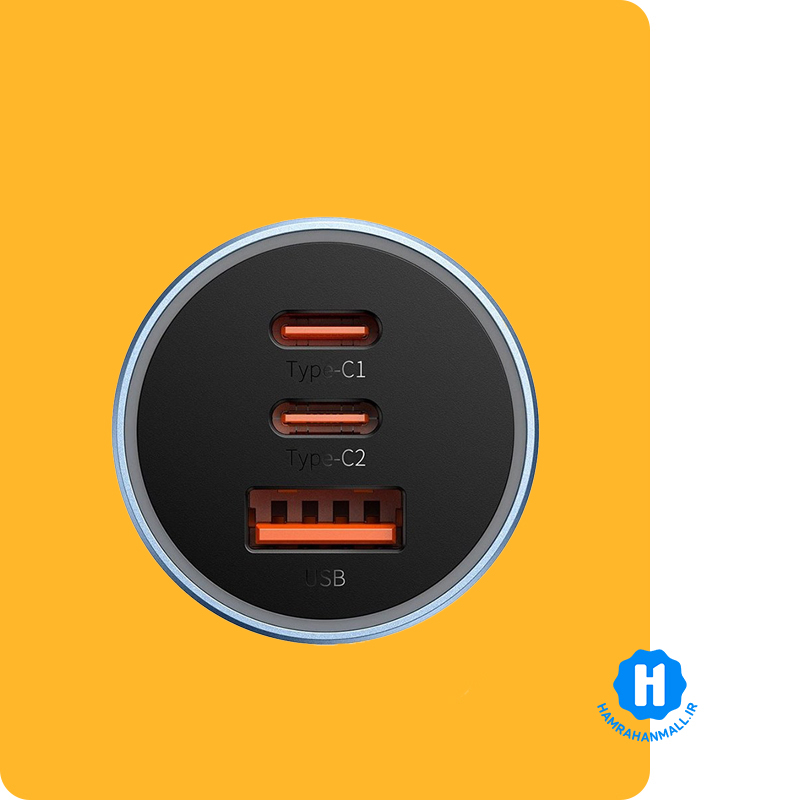 شارژر فندکی باسئوس 65W مدل CGJP010003