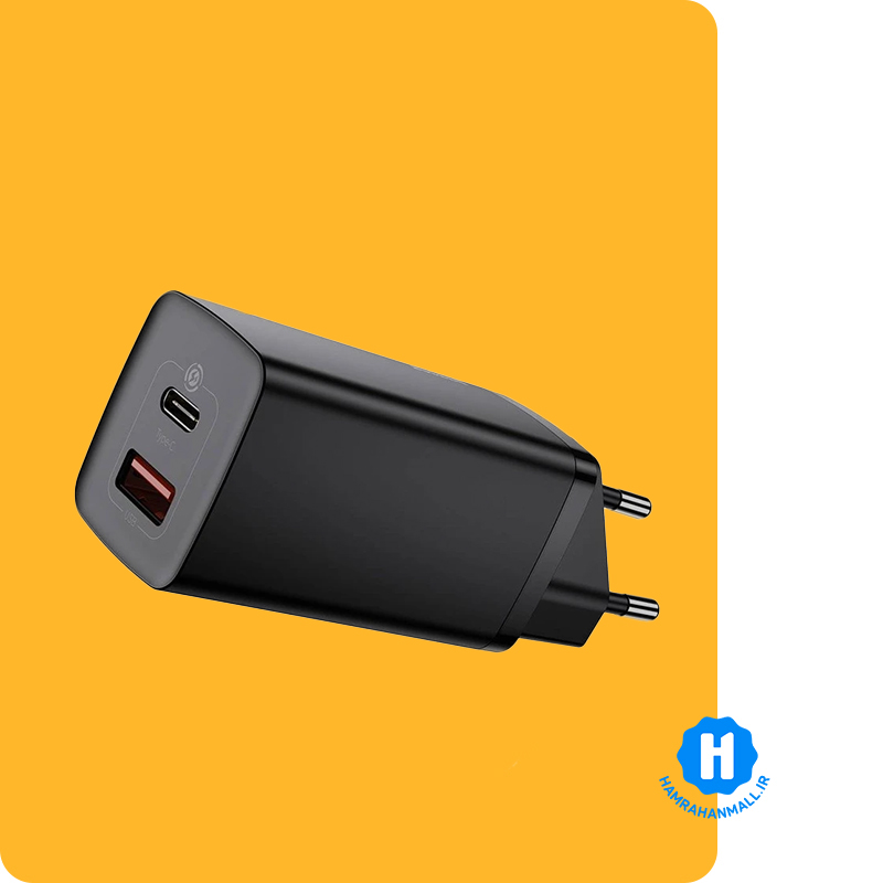 شارژر دیواری 65 وات باسئوس مدل Gan 2 Lite CCGAN2L-B01