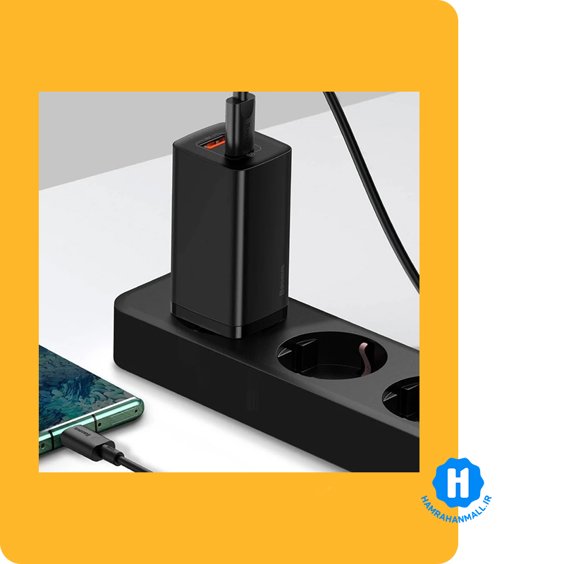 شارژر دیواری 65 وات باسئوس مدل Gan 2 Lite CCGAN2L-B01