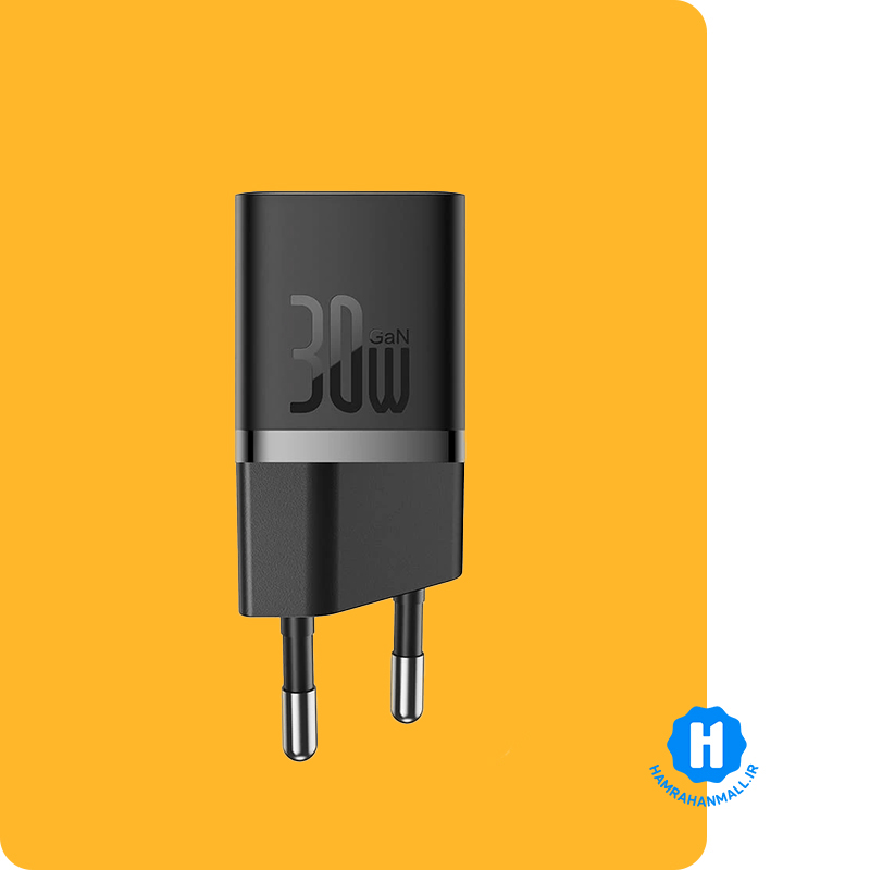 شارژر دیواری باسئوس مدل GaN5 CCGN070401 توان 30 وات