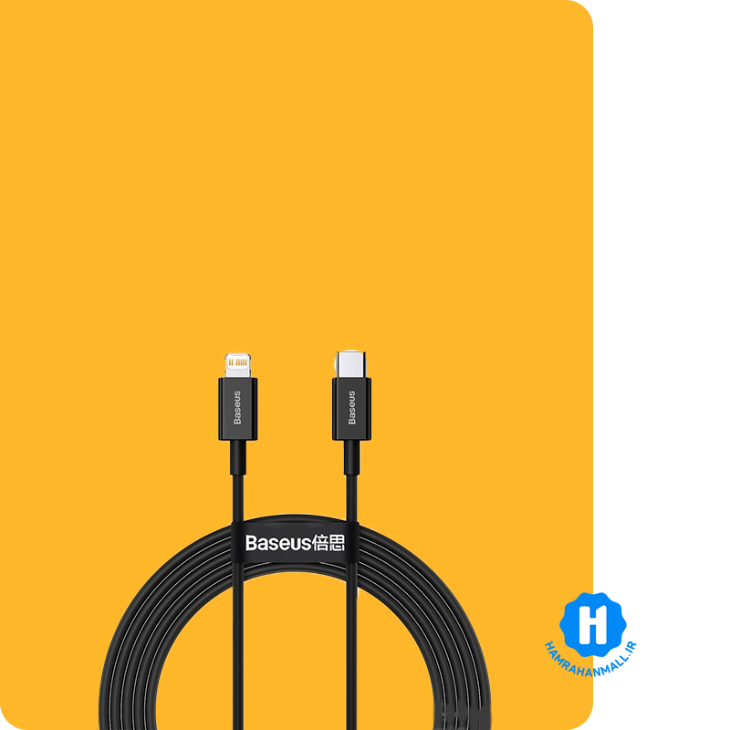 کابل شارژ تایپ سی به لایتنینگ باسئوس مدل Superior CATLYS طول 2 متر