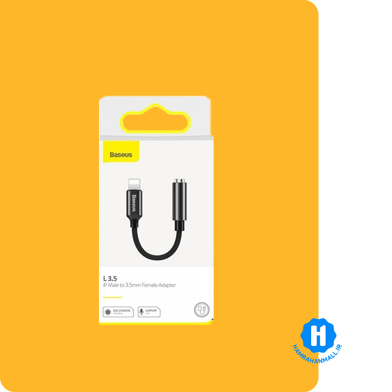 مبدل Lightning به AUX باسئوس مدل Baseus CALL3-01