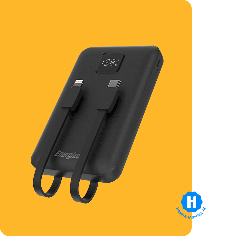 پاوربانک انرجایزر مدل UE10071PQ ظرفیت 10000 میلی آمپرساعت