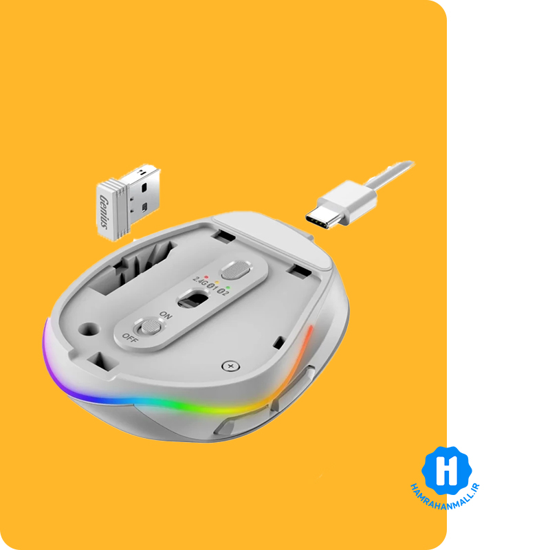 ماوس بی سیم جنیوس مدل Ergo 9000S PRO بی صدا