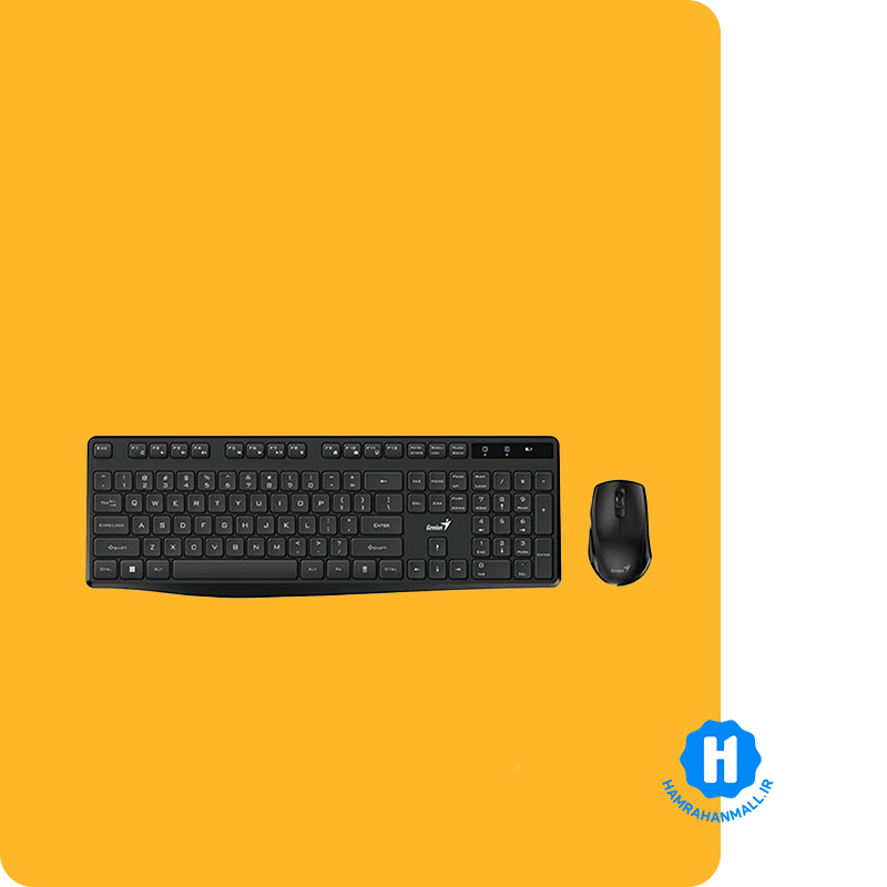کیبورد و ماوس بی سیم جنیوس مدل KM-8206S