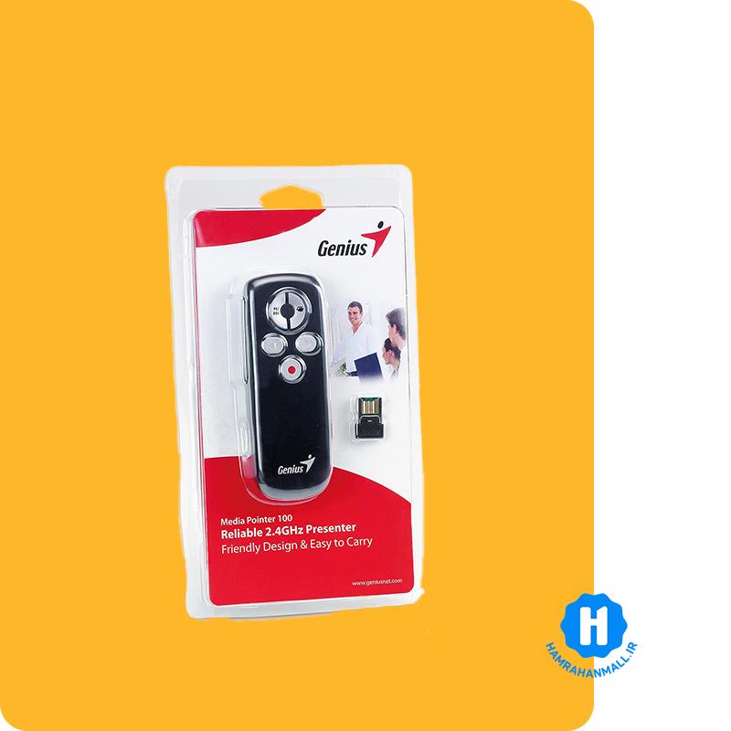پرزنتر بیسیم جنیوس مدل Media Pointer 100