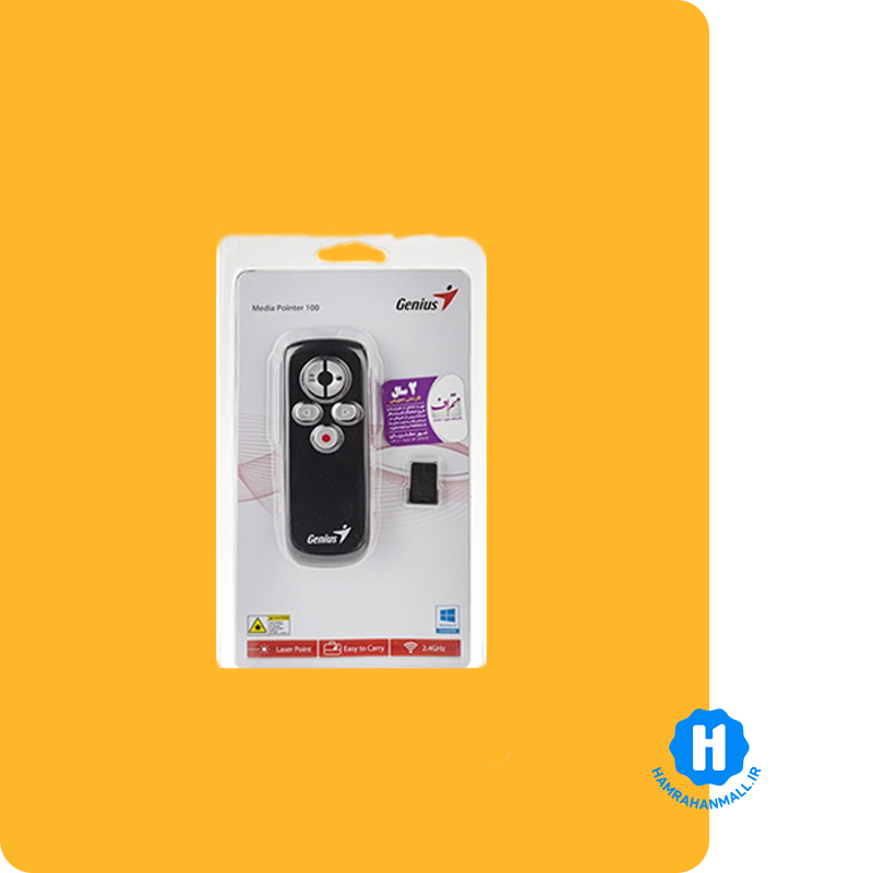 پرزنتر بیسیم جنیوس مدل Media Pointer 100