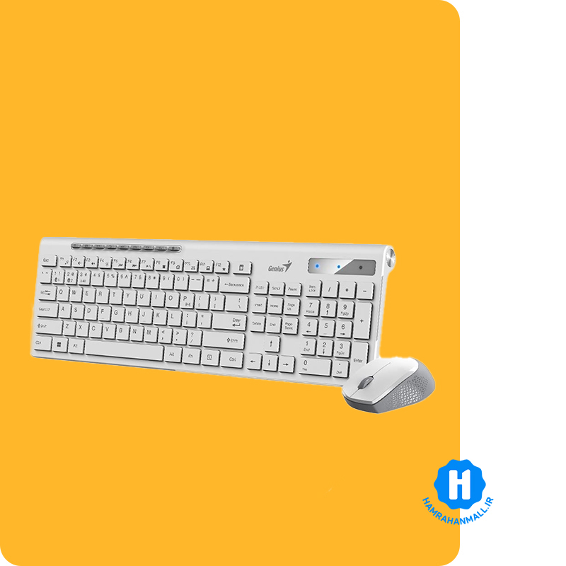 کیبورد و ماوس بی سیم جنیوس مدل SlimStar 8230