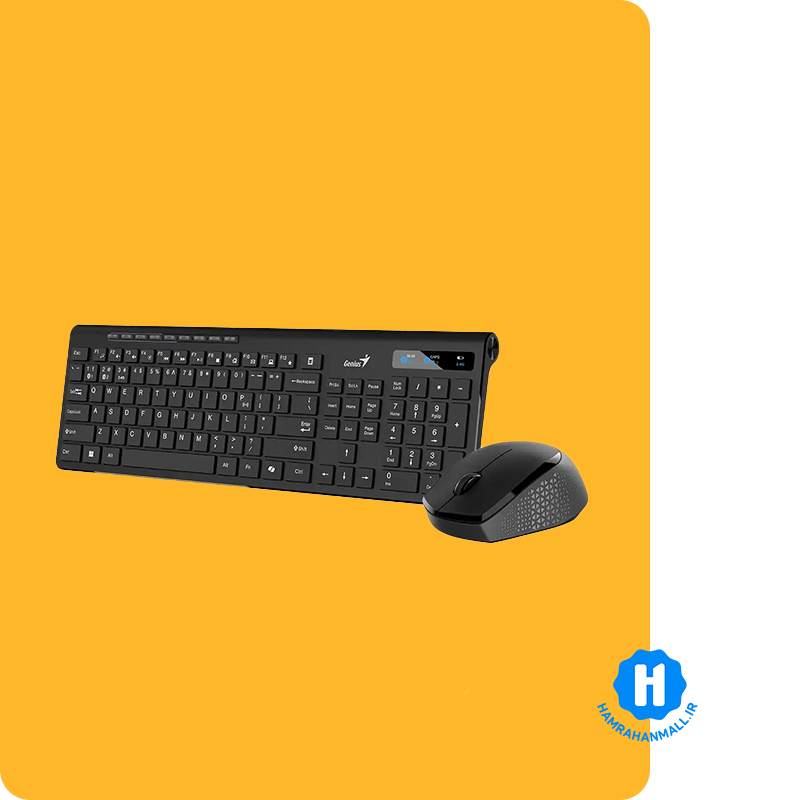 کیبورد و ماوس بی سیم جنیوس مدل SlimStar 8230