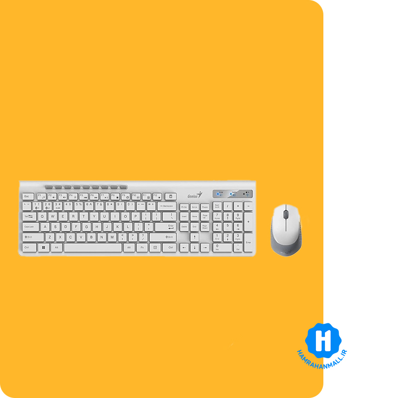 کیبورد و ماوس بی سیم جنیوس مدل SlimStar 8230