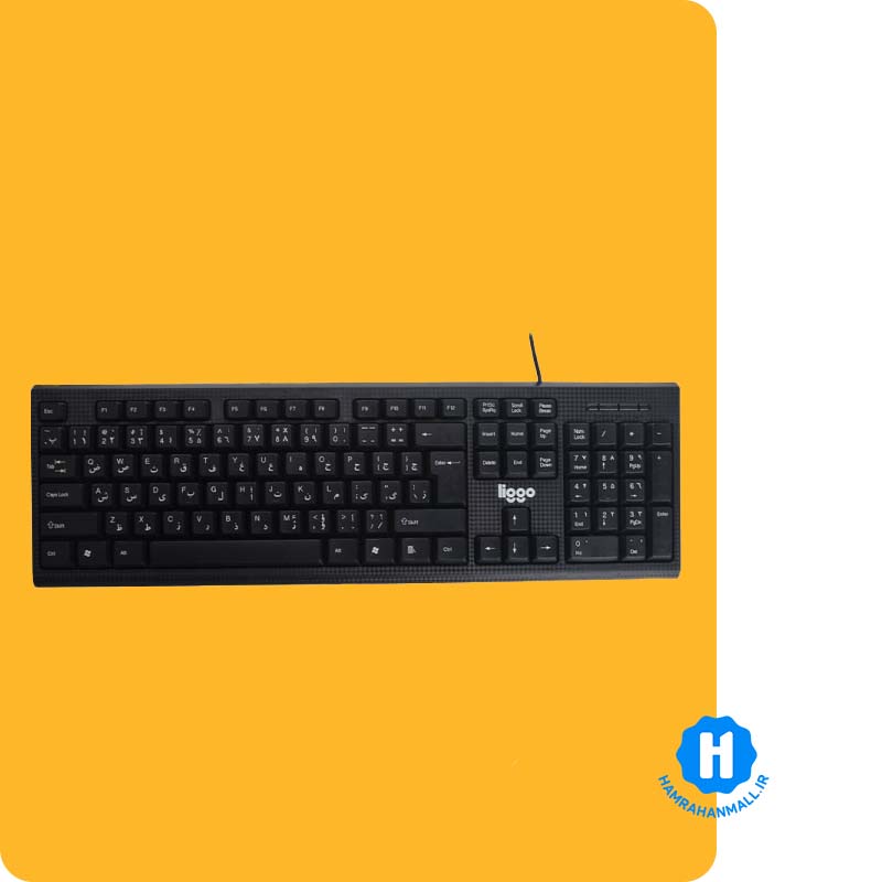 کیبورد و ماوس سیم دار Liggo مدل KM601