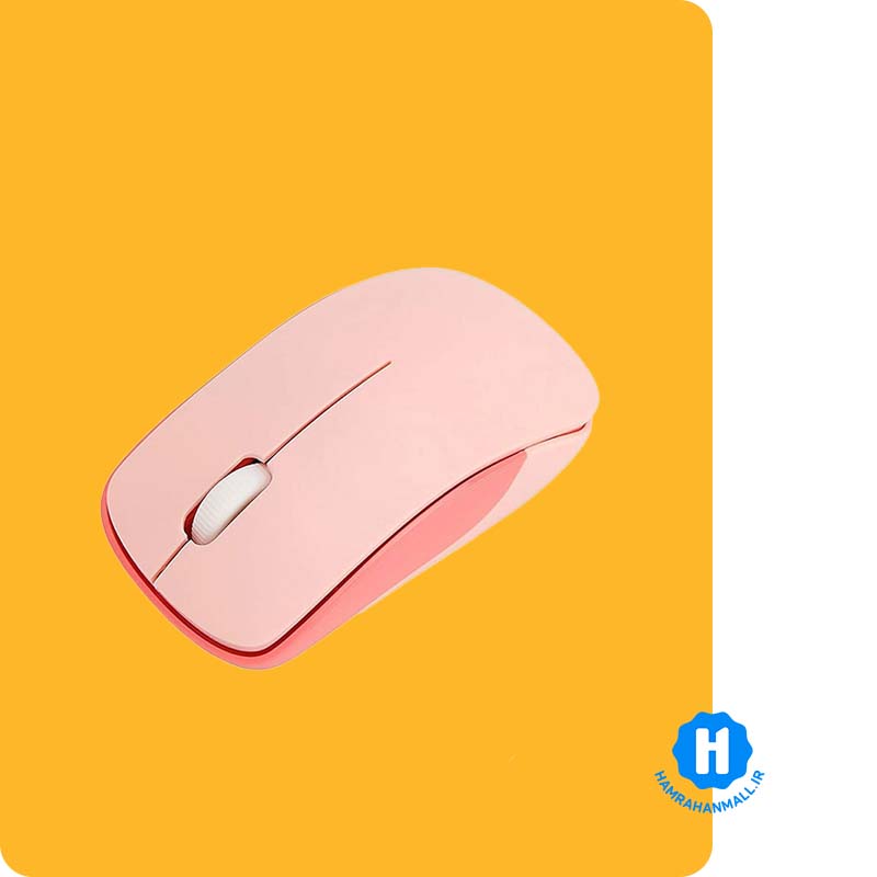 ماوس و کیبورد بی سیم مافی مدل I Bean Colorful - صورتی