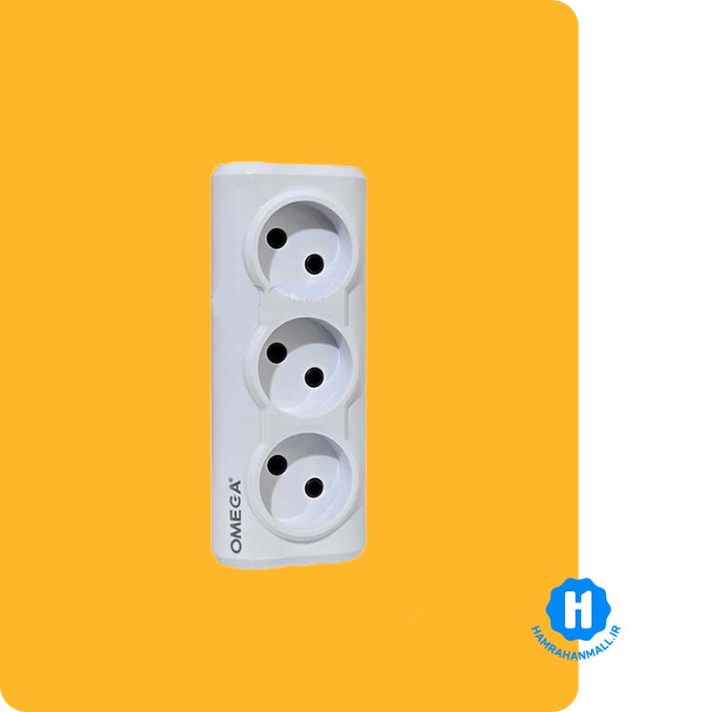 رابط برق سه خانه دیواری امگا مدل OMEGA RD3000