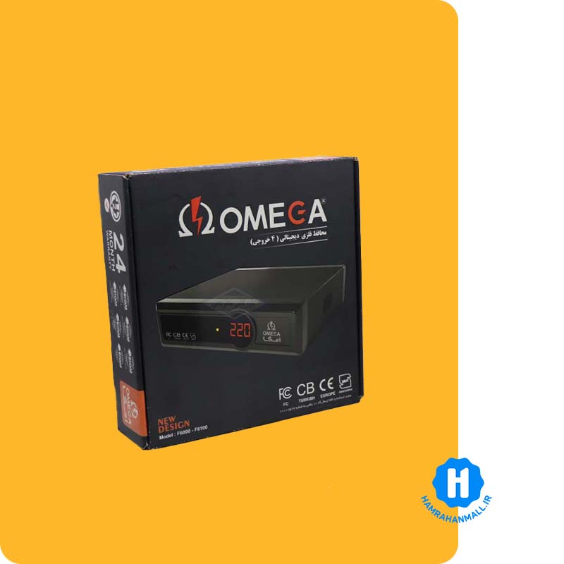 محافظ برق امگا 4 خانه مدل F6000